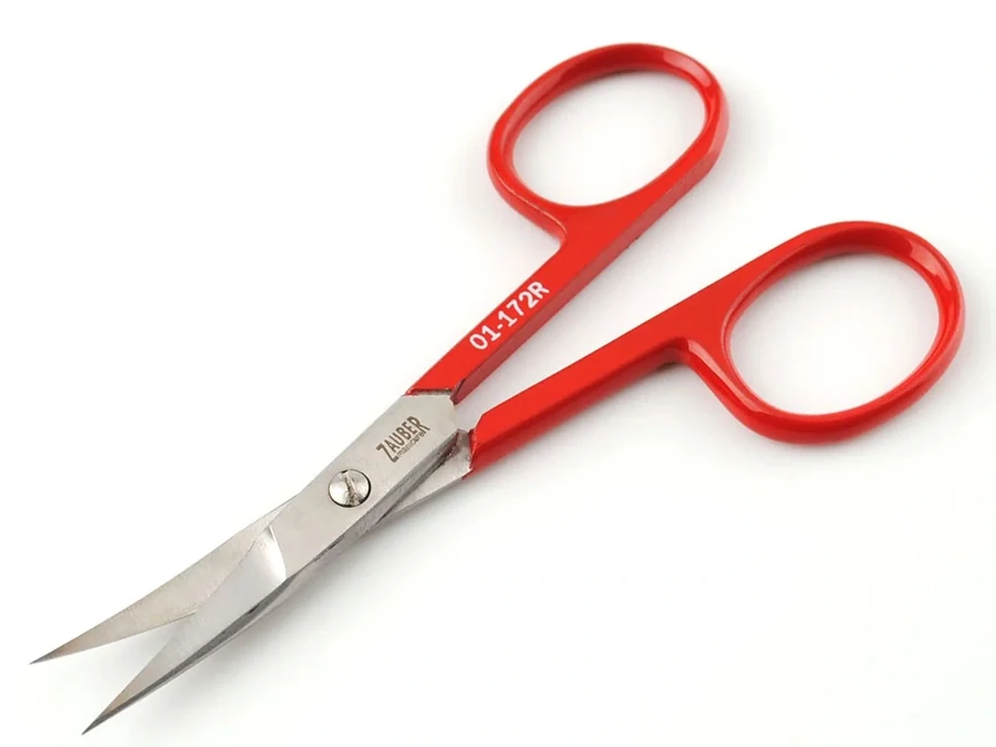 Ножиці для нігтів червоні Zauber Nail Scissors 01-172R 26 мм