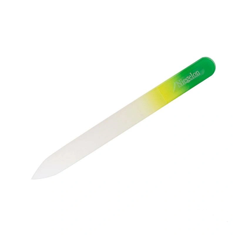 Скляна пилка для натуральних нігтів Niegelon Glass Nail File 6-1252 в асортименті 125 мм