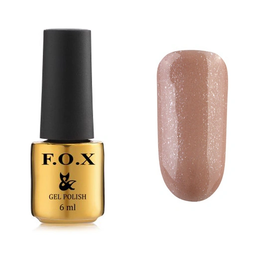 Гель-лак FOX Gel Polish Diamond 001 бежево-персиковий, насичений мікроблекс 7 мл