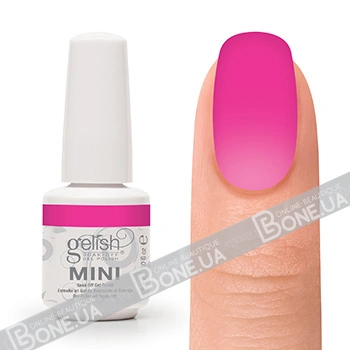 Гель-лак Harmony Gelish MINI Make You Blink Pink яскравий неоново-рожевий, емаль 9 мл