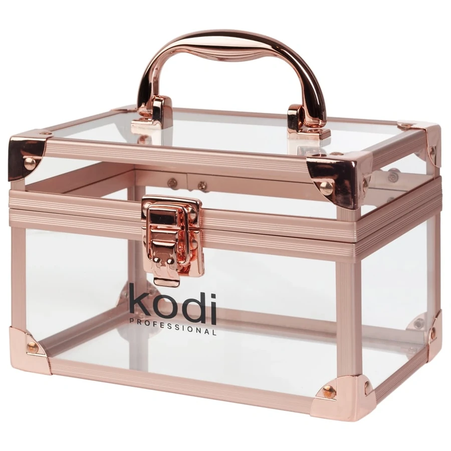 Кейс прозорий Kodi Case №12 Pink Gold рамка рожеве золото