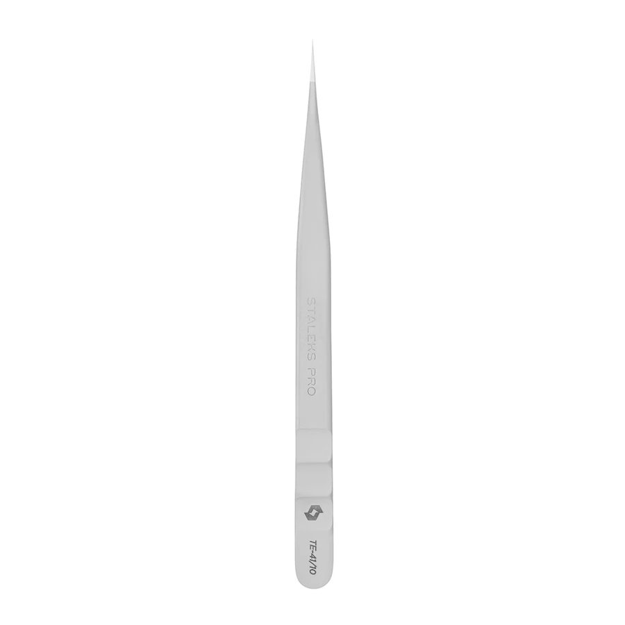 Пінцет для вій професійний прямий Staleks Pro EXPERT 41 TYPE 10