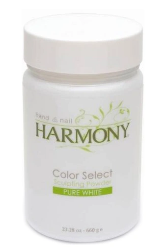 Яскраво-біла акрилова пудра Harmony Color Select Pure White Powder 660 г