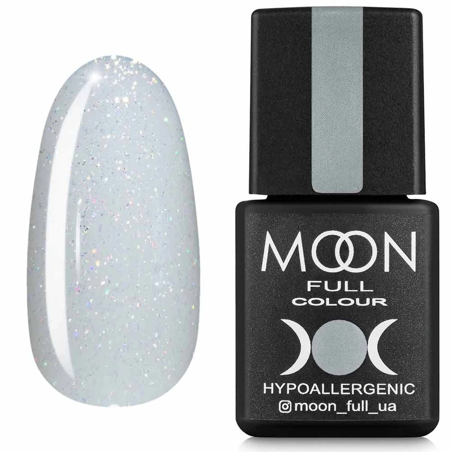 Гель-лак MOON FULL Opal Color Gel Polish №507 напівпрозорий із золотистим шиммером 8 мл