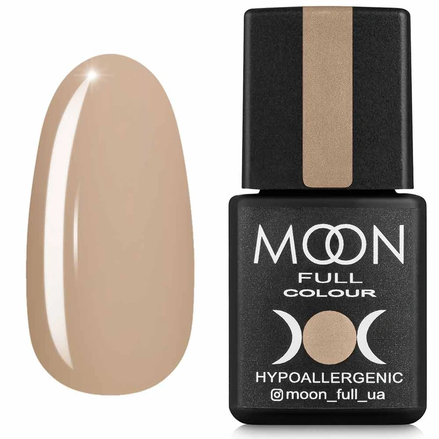 Гель-лак MOON FULL Air Nude №04 напівпрозорий світло-бежевий, емаль 8 мл