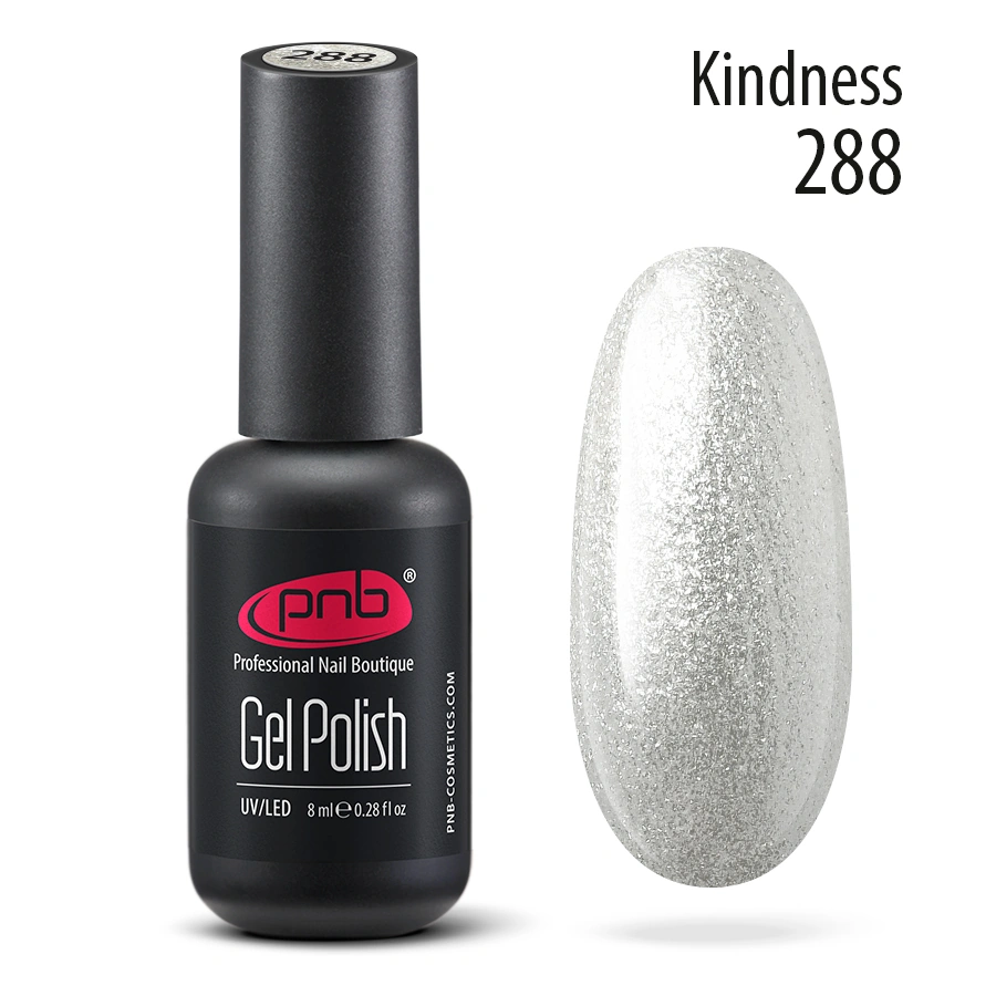 Гель-лак PNB №288 Kindness щільне срібло 8 мл