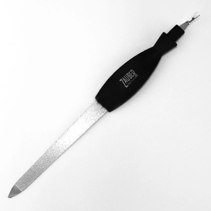 Металева пилка із сапфіровим покриттям + триммер Zauber Sapphire Nail File + Cuticle Trimmer 03-027 170 мм
