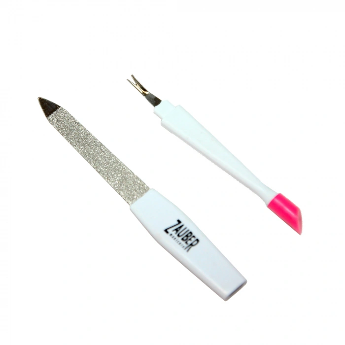 Пилка-трансформер сапфірова Zauber Sapphire Transformer Nail File 3in1 03-028 пилка + триммер + пластмасова паличка