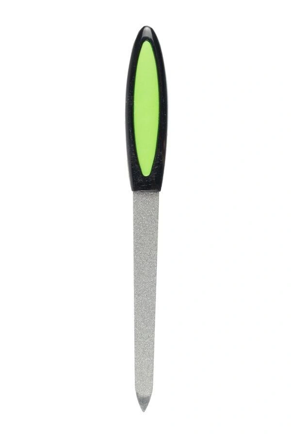 Пилочка для нігтів металева з гумовою ручкою Zauber Metal Nail File 03-0532 133 мм