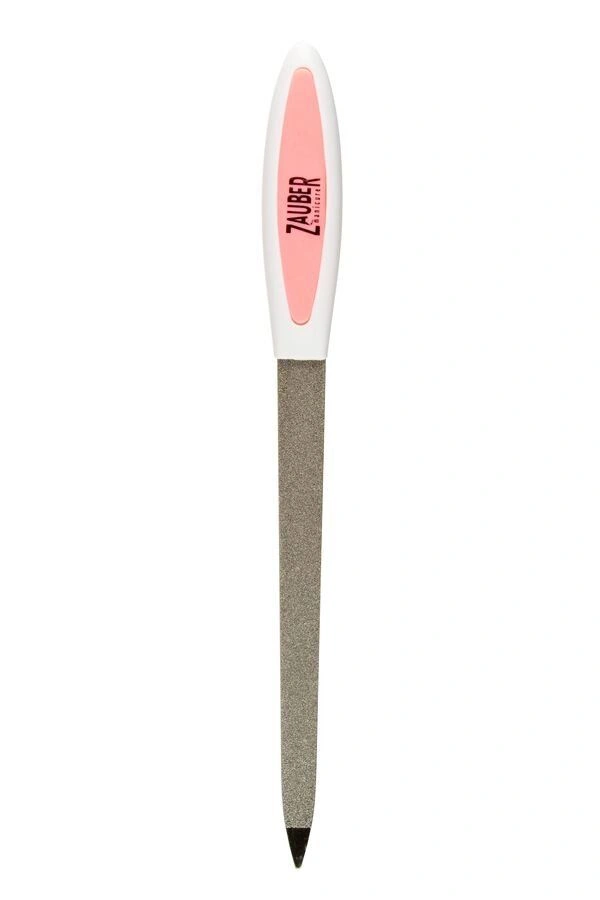 Пилочка для нігтів металева з гумовою ручкою Zauber Metal Nail File 03-0533 150 мм