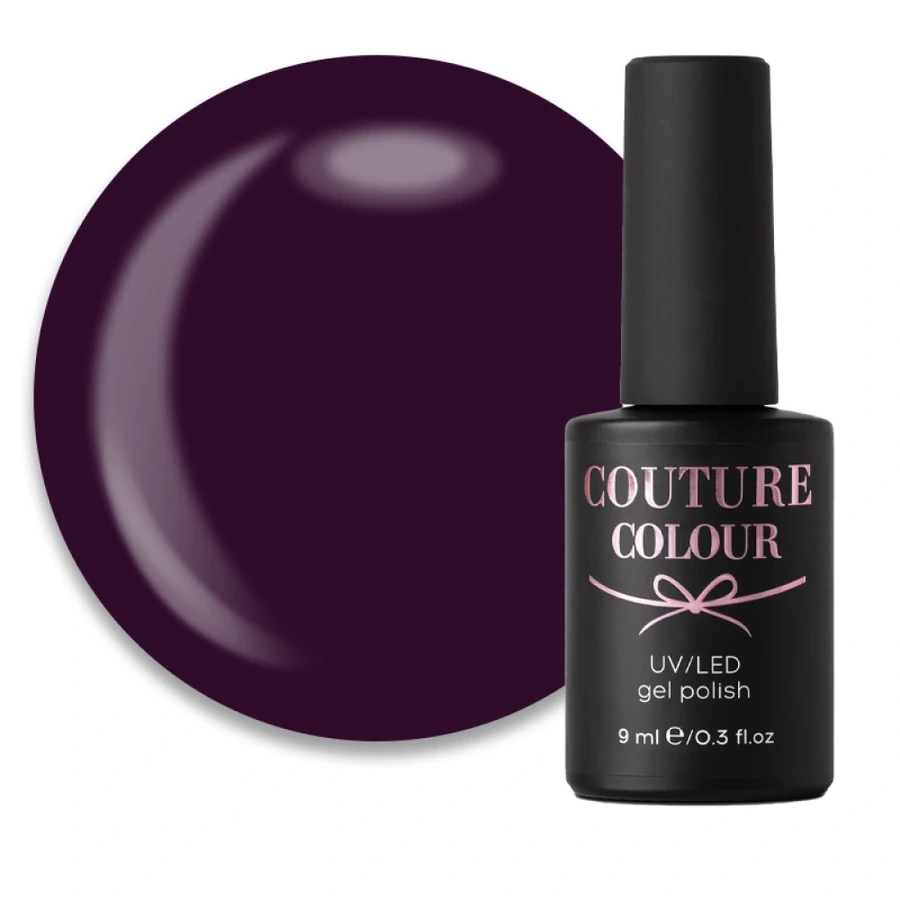 Гель-лак Couture Colour Gel Polish №158 темний сливово-фіолетовий, емаль 9 мл