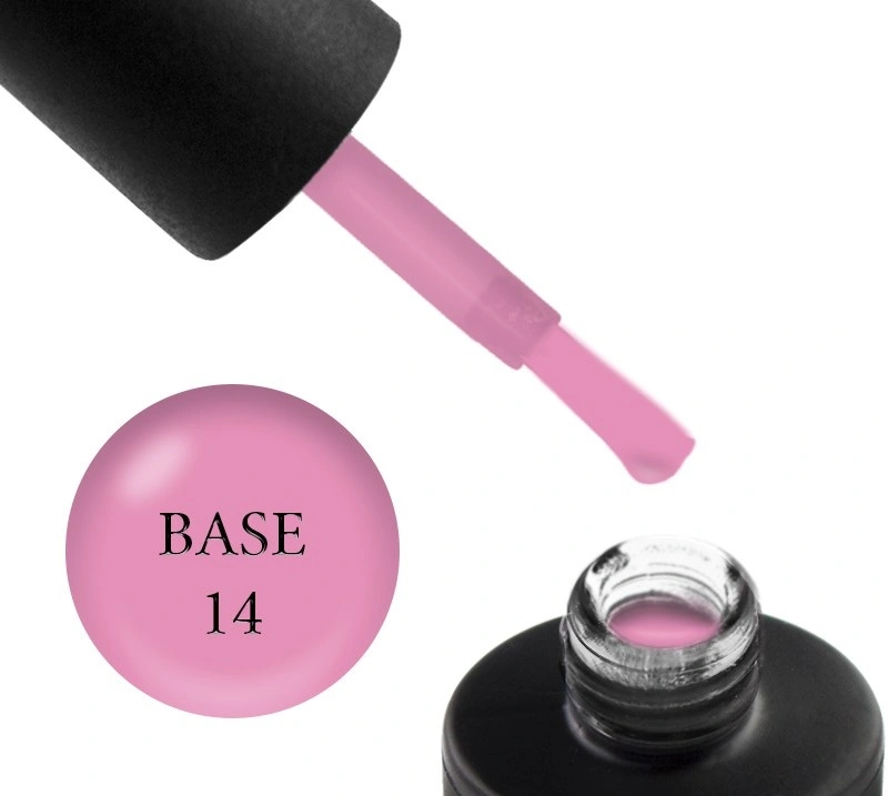 База камуфлююча для гель-лаку Couture Colour Cover Rubber Base Coat 14 ягідно-рожевий 9 ml