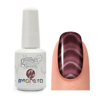 Магнітний гель-лак Harmony Gelish Magneto Drawn Together приглушений баклажановий, перламутр 15 мл