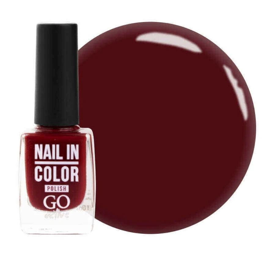 Лак для нігтів GO Active Nail in Color №07 рожево-винний, емаль 10 мл