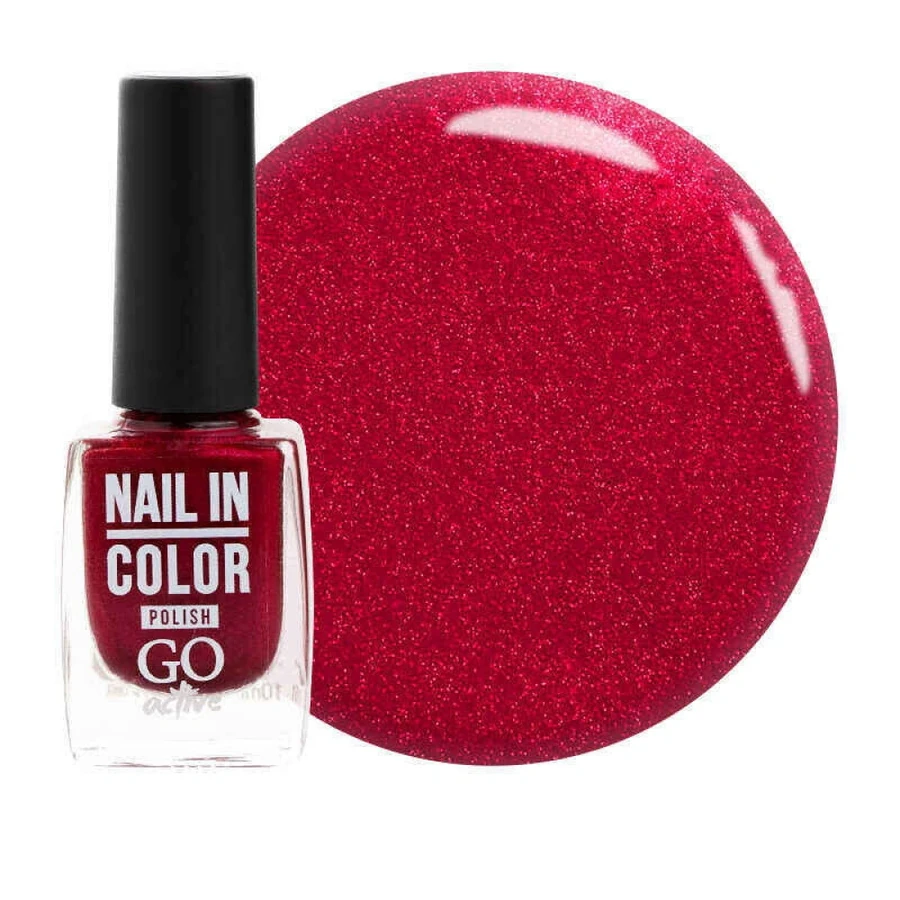 Лак для нігтів GO Active Nail in Color №09 малинове бордо, з перламутром 10 мл