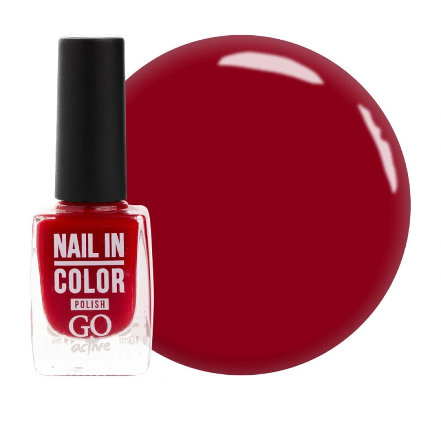Лак для нігтів GO Active Nail in Color №11 червоний, емаль 10 мл