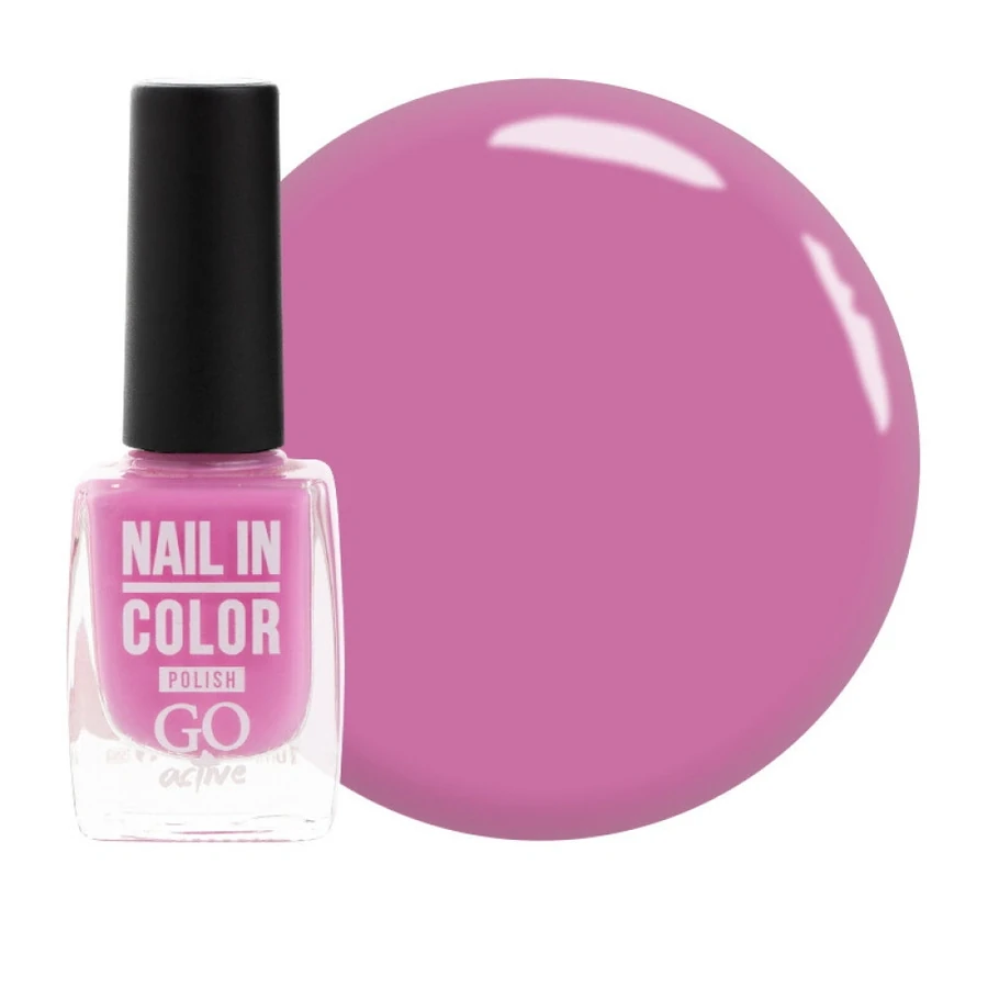 Лак для нігтів GO Active Nail in Color №14 бузково-рожевий, емаль 10 мл