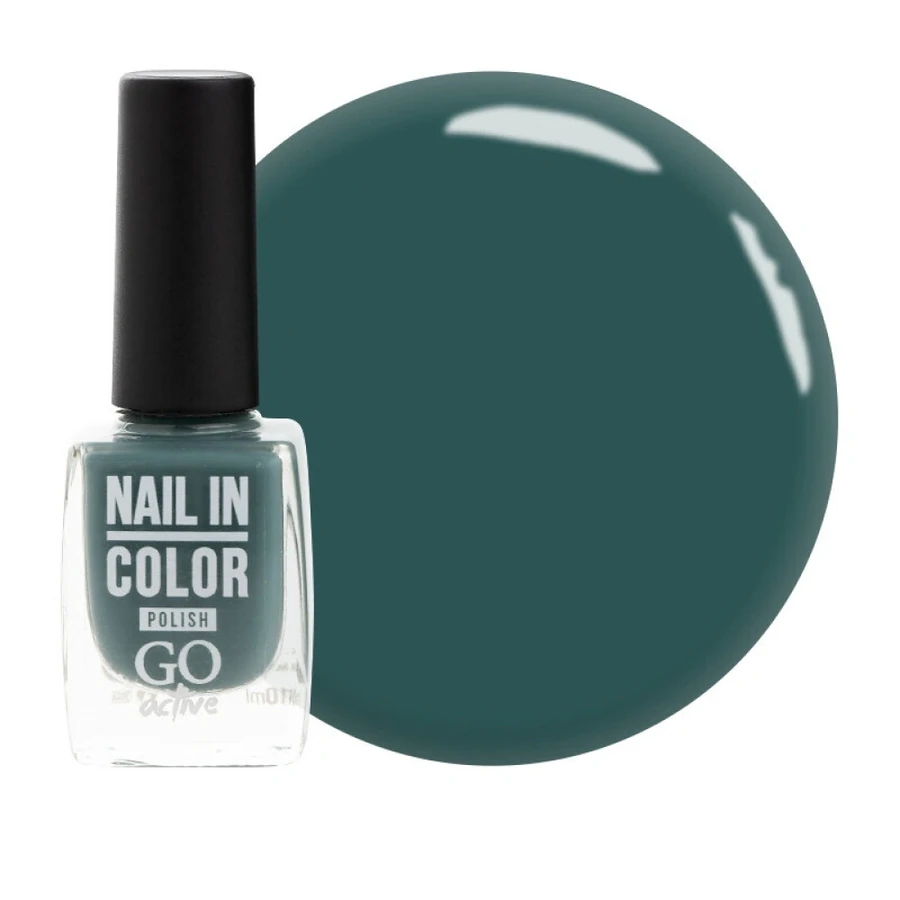 Лак для нігтів GO Active Nail in Color №18 зелений мох, емаль 10 мл