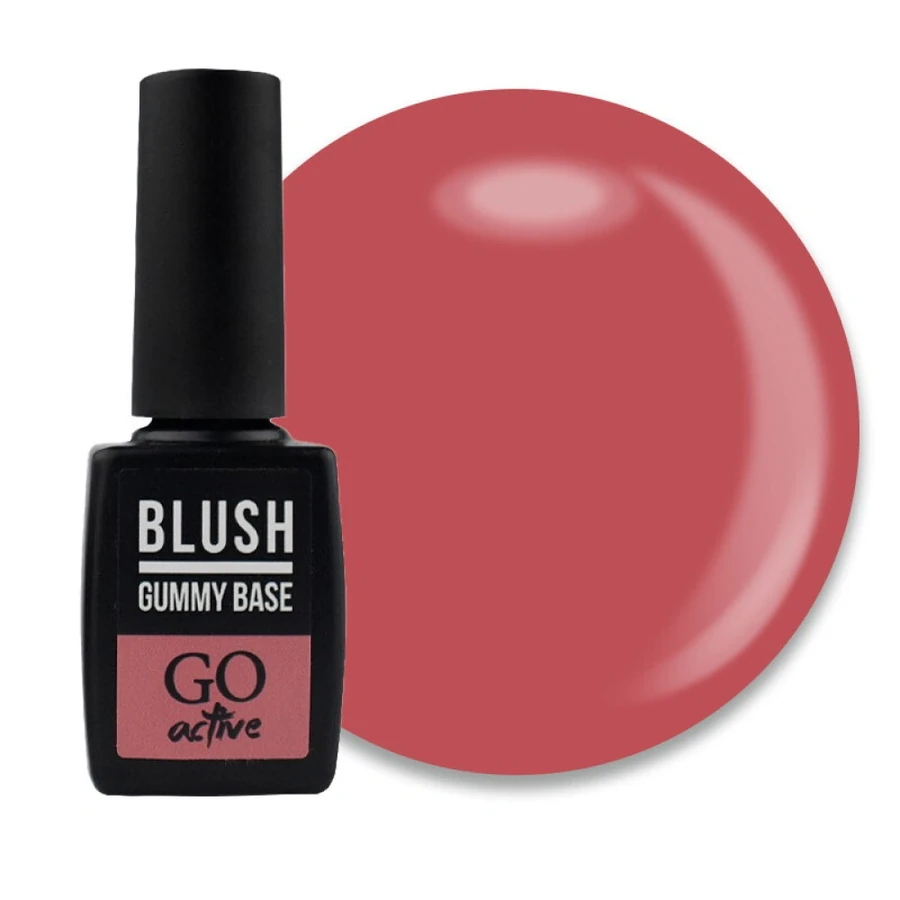 Каучукова камуфлююча база GO Active Gummy Base 10 Blush рожевий рум`янець, напівпрозорий 10 мл