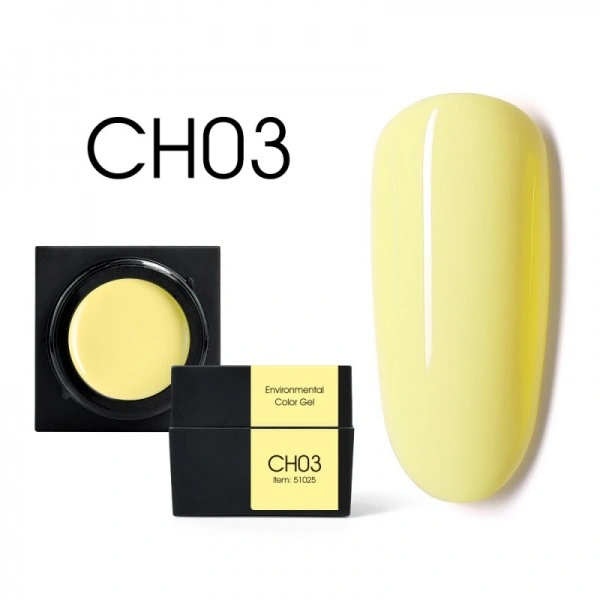 Мусс-гель Canni Color Mud Gel CH03 жовтий 5 мл