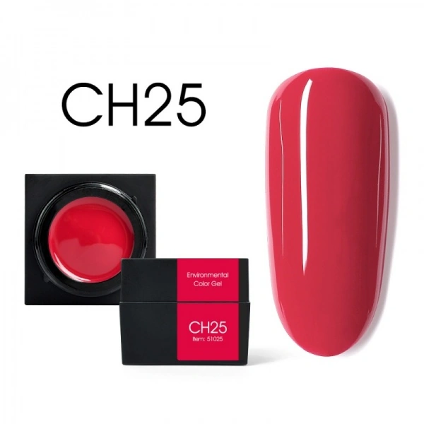 Мусс-гель Canni Color Mud Gel CH25 малиново-червоний 5 мл