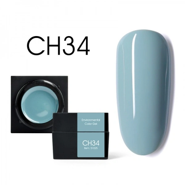 Мусс-гель Canni Color Mud Gel CH34 сіро-блакитний 5 мл