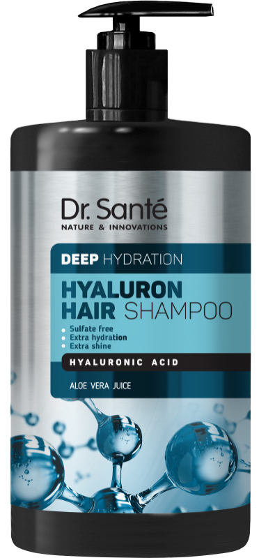 Шампунь для волосся Гіалуроновий Dr.Sante Hyaluron Hair Shampoo 1000 мл