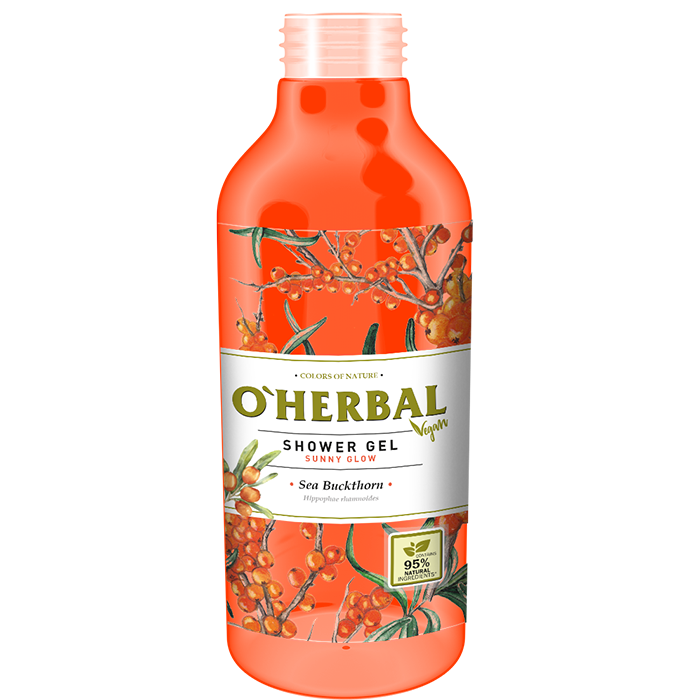 Гель для душу &laquo;Сонячне сяйво&raquo; Обліпиха OHerbal Vegan Shower Gel Sunny glow Buckthorn 400 мл