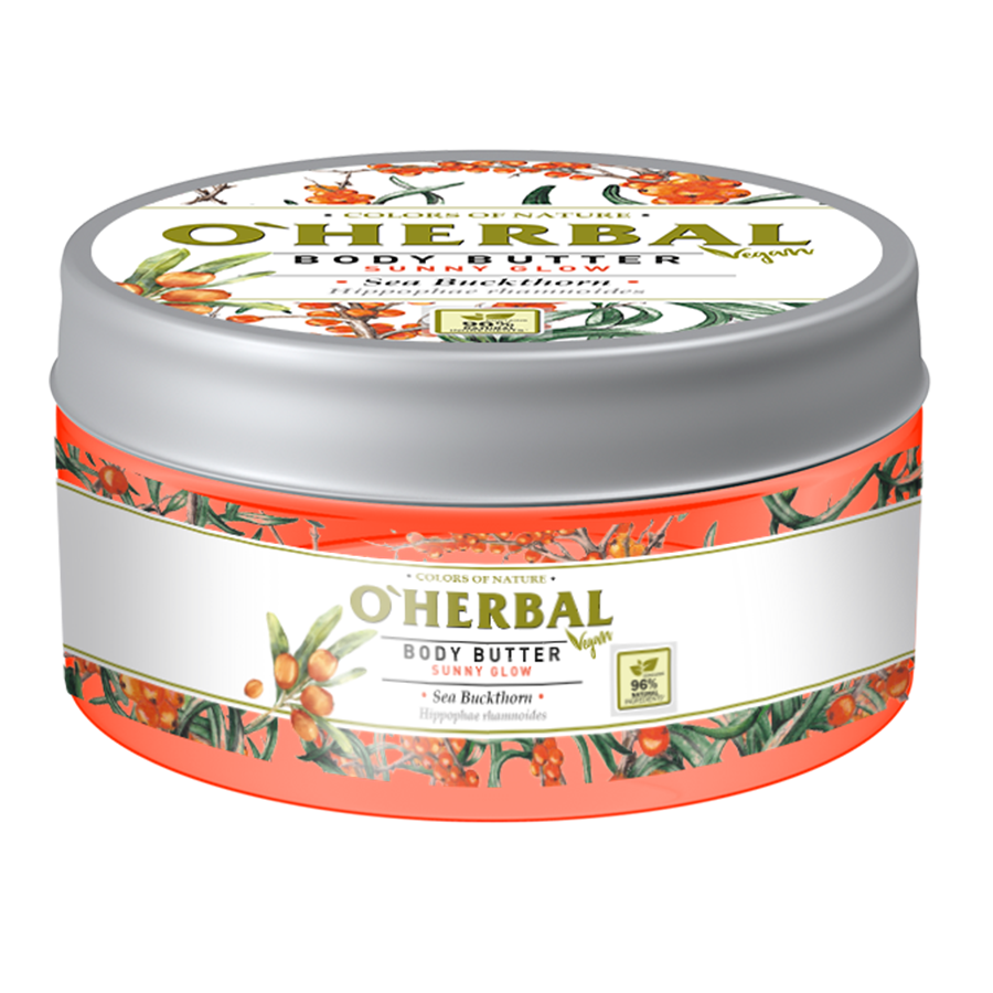 Масло для тіла &laquo;Сонячне сяйво&raquo; OHerbal Vegan Butter for Body Sunny Glow Buckthorn 200 мл