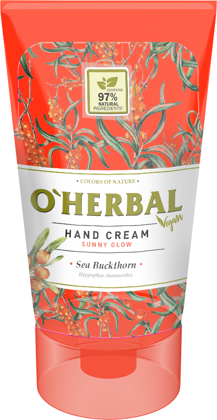 Крем для рук &laquo;Сонячне сяйво&raquo; Обліпиха OHerbal Vegan Hand cream Sunny glow Buckthorn 125 мл