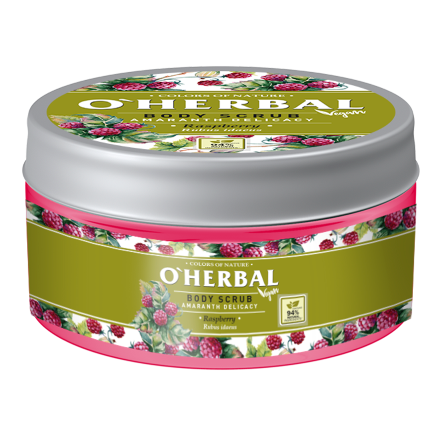 OHerbal Vegan Scrub Body Amaranth Delicacy Raspberry 200 мл