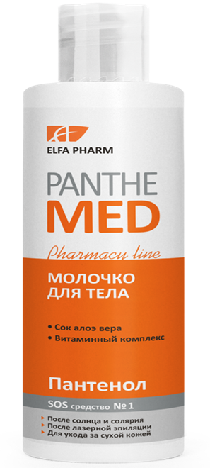 Молочко для тіла з вітаміном Е і маслом ши Elfa Pharm Panthe Med Body Milk 400 мл