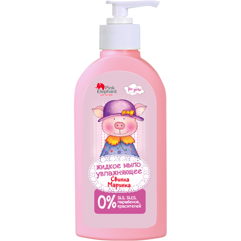 Зволожуюче рідке мило Pink Elephant Рідке мило Свинка Маринка 250 мл