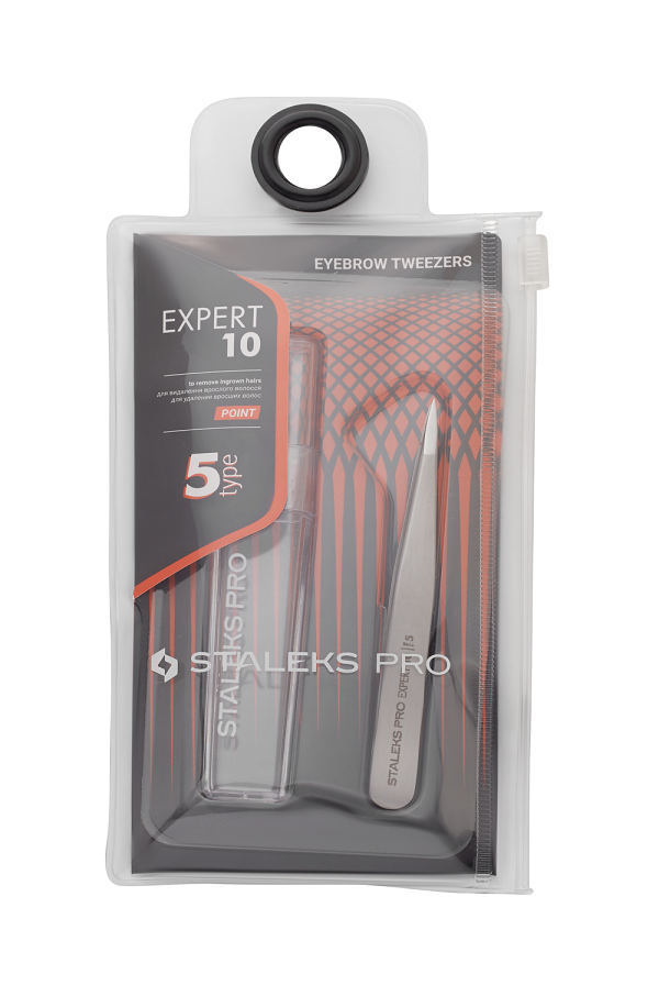 Пінцет для брів Staleks Pro EXPERT 10 TYPE 5