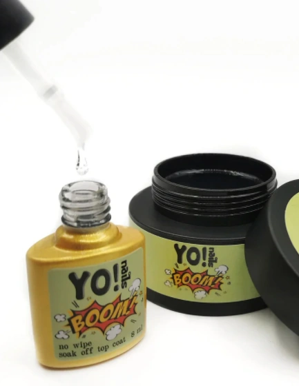 Топ для гель-лаку без липкого шару Yo!Nails Boom No Wipe Top Coat 30 мл