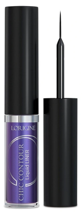 Мінеральна рідка підводка для очей Lorigine Minerals Liquid eyeliner Chic Contour Е 03 Purple фіолетова 4,5 мл