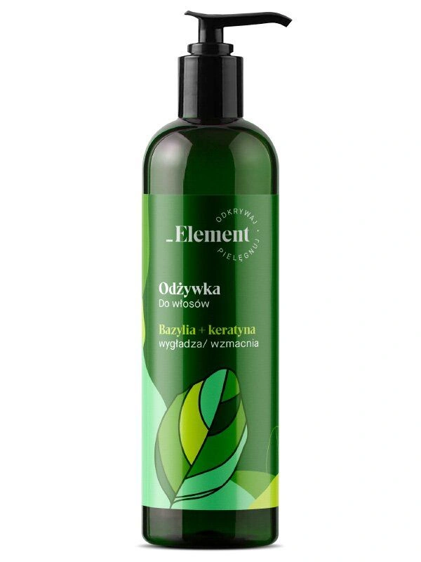 Кондиціонер для зміцнення волосся від випадання Element Hair Conditioner With Basil & Keratin 300 мл