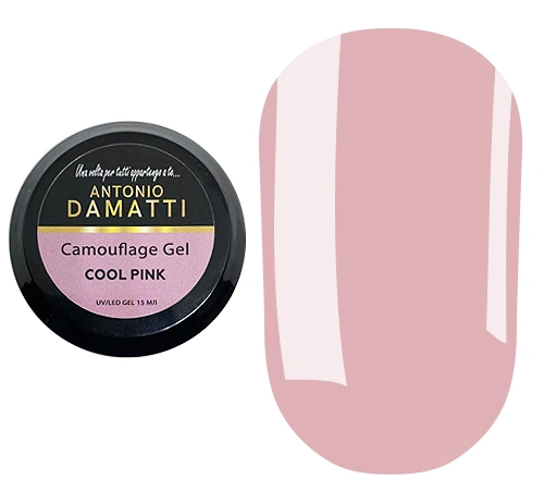 Конструюючий гель Antonio Damatti Camouflage Gel Cool Pink холодний рожевий 15 мл