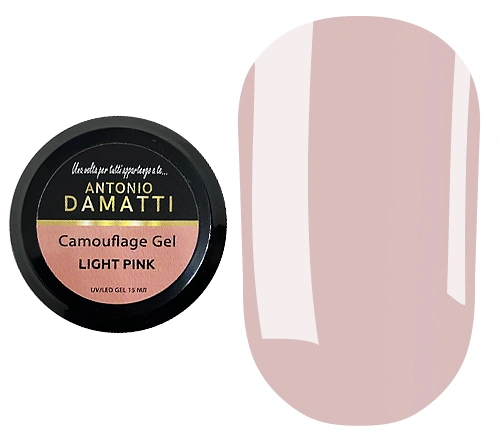 Конструюючий гель Antonio Damatti Camouflage Gel Light Pink світло-рожевий 15 мл