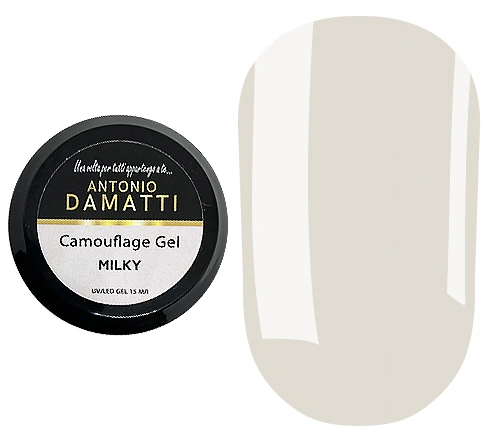 Конструюючий гель Antonio Damatti Camouflage Gel Milky молочний 15 мл