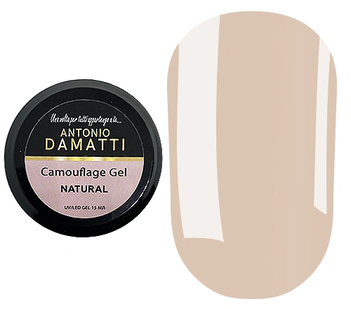 Конструюючий гель Antonio Damatti Camouflage Gel Natural світло-бежевий 15 мл