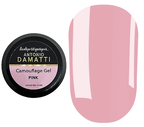 Конструюючий гель Antonio Damatti Camouflage Gel Pink рожевий 15 мл