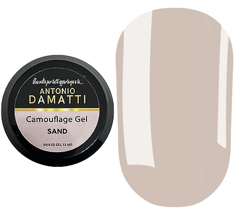 Конструюючий гель Antonio Damatti Camouflage Gel Sand світло-пісочний 15 мл