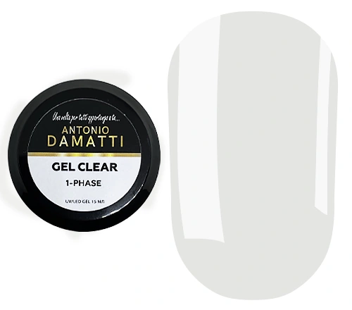 Гель для нарощування Antonio Damatti Gel Clear 1-phase прозорий 15 мл
