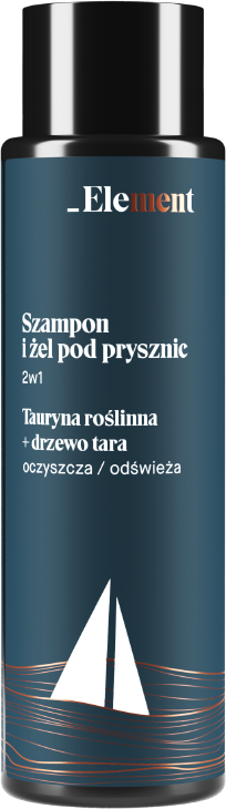 Шампунь-гель для душу Таурін та дерево Тара Element Men Shampoo-Shower Gel Taurine та Tara tree 400мл