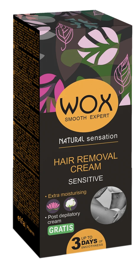 Крем для депіляції тіла WOX Hair Removal Cream Sensitive для чутливої шкіри 100 мл