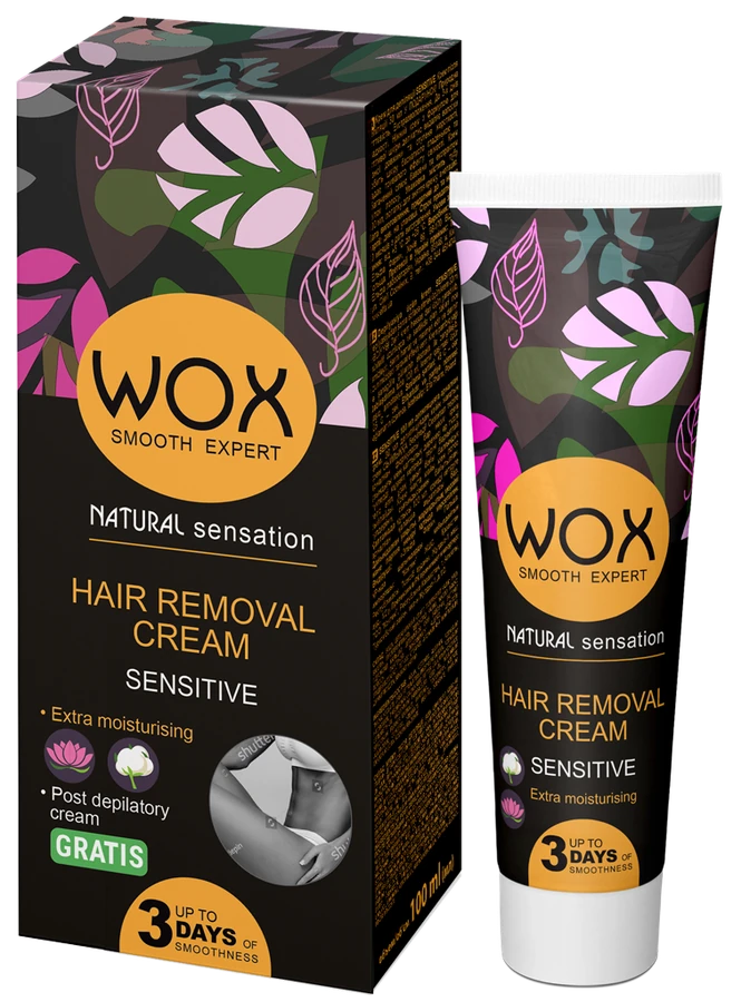 Крем для депіляції тіла WOX Hair Removal Cream Sensitive для чутливої шкіри 100 мл