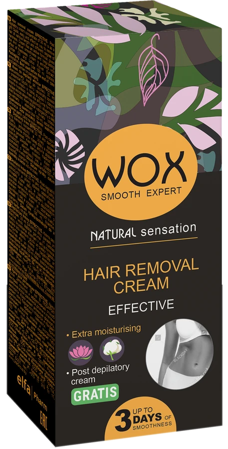 Крем для депіляції тіла WOX Hair Removal Cream Effective максимальна ефективність 100 мл