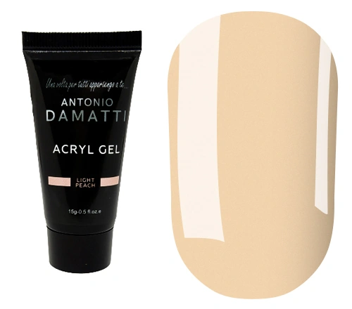 Акрил гель Antonio Damatti Acryl Gel Light Peach світло-рожевий 15 мл