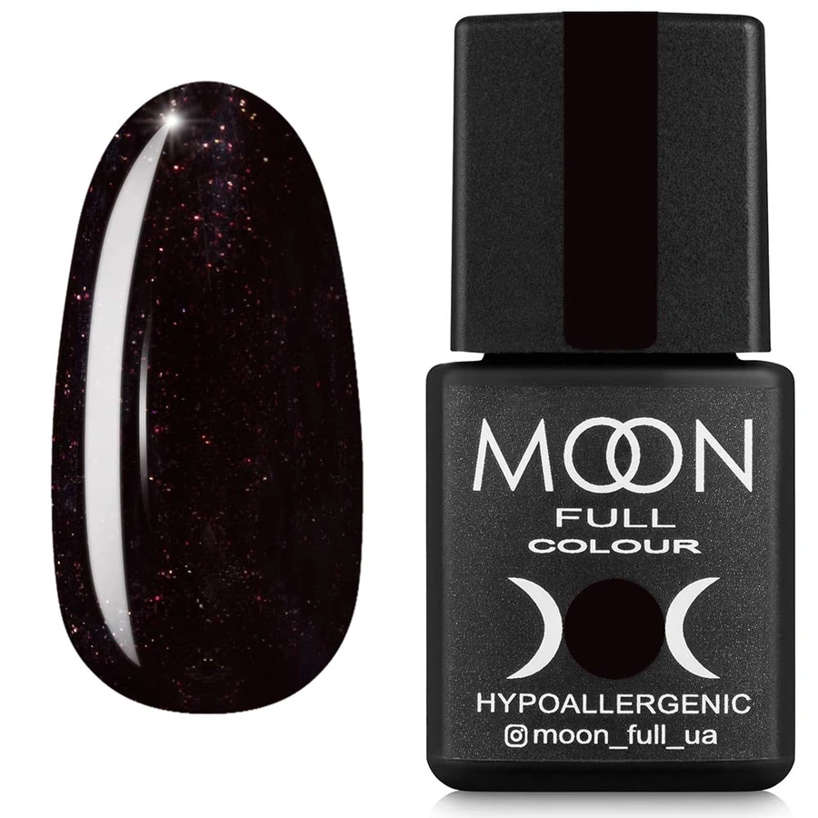 Гель-лак MOON FULL color Gel polish №667 шоколадно-сливовий, шиммер 8 мл